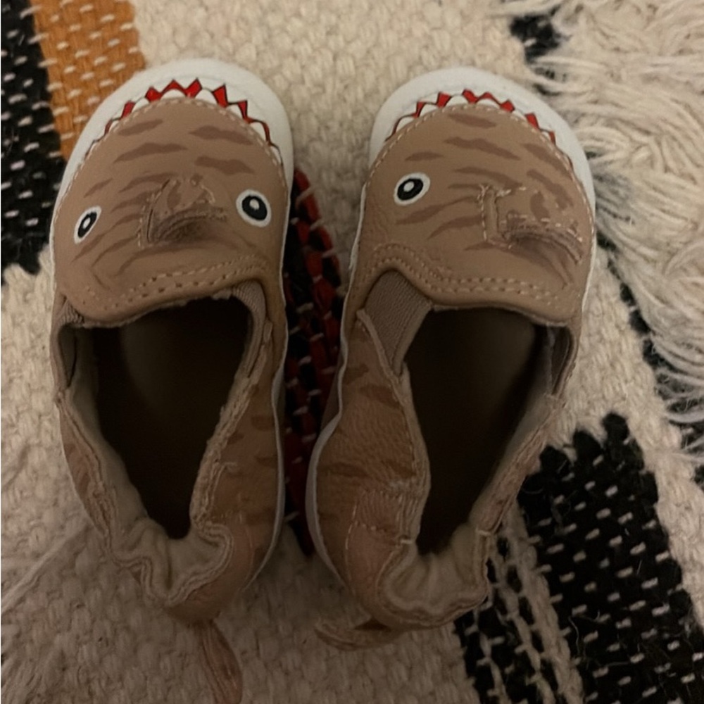 Robeez Brown Dinosaur Kids Slippers